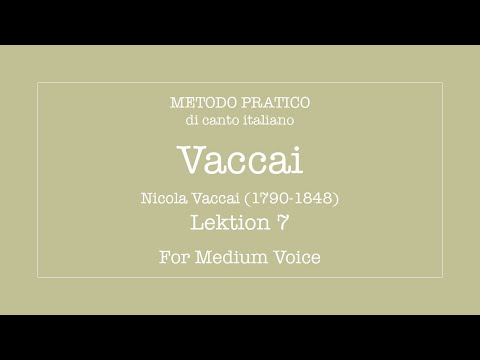 Vaccai - Lesson 7 - Medium