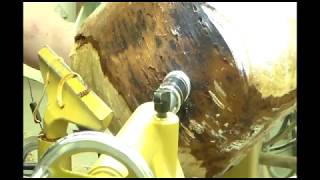 Coring a bowl blank! Oneway coring system!