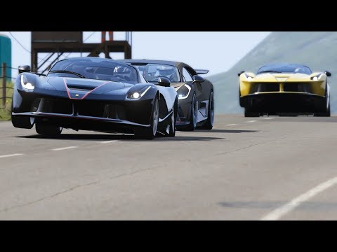 Bugatti Divo vs Ferrari LaFerrari Aperta at Highlands