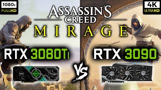 RTX 3080 Ti vs RTX 3090 in Assassin's Creed Mirage - 1080p and 4K Benchmark
