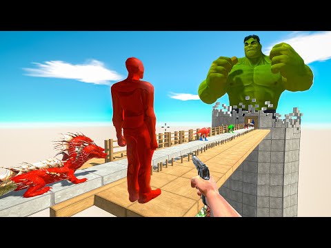 FPS AVATAR VS HULK CASTEL DEATH TRAP MISSION - Animal Revolt Battle Simulator