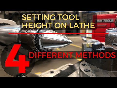 setting tool height on lathe