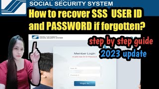 How to recover SSS USER ID and PASSWORD online in 2023?