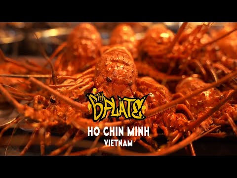 Cidade de Ho Chi Minh, no Vietnã. A melhor comida de rua com frutos do mar e culinária exótica!