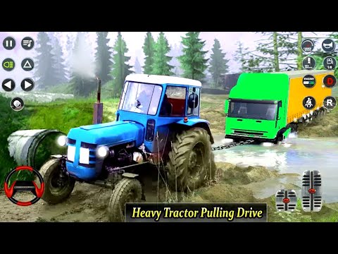 Real Cargo Tractor Pulling Simulator - Offroad Chained Car Towing Rescue - Android GamePlay