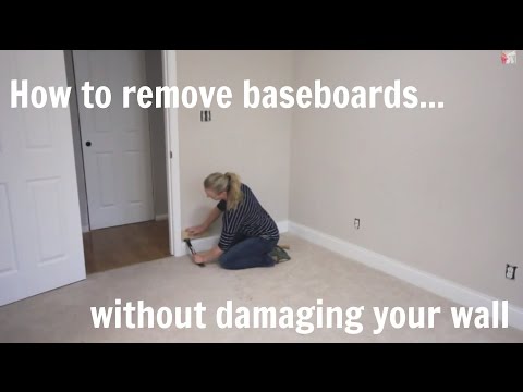 How to remove baseboard without damaging wall or molding