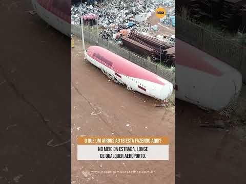 O que um Airbus A318 está fazendo no meio da estrada? 😱✈️