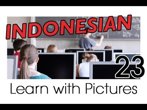 Learn Indonesian Vocabulary with Pictures - School Subjects