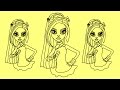 How to draw Monster High characters Catty Noir ...