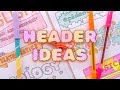 HEADER DESIGN IDEAS FOR MODULES ✨  CUTE TITLES and FRONT PAGE DECORATION for PROJECT