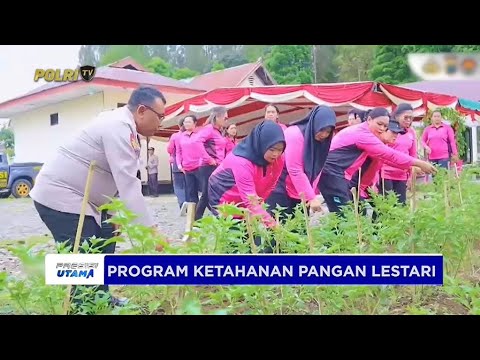 POLRES TANAH KARO LUNCURKAN PROGRAM KETAHANAN PANGAN LESTARI