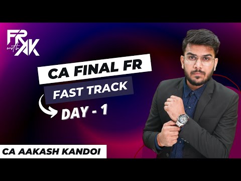 CA Final Financial Reporting Fastrack Batch By CA Aakash Kandoi