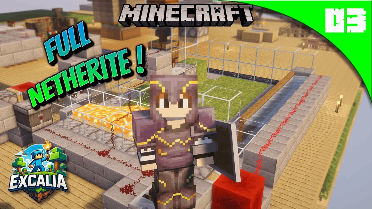 On passe ENFIN en NETHERITE 💎+ Ferme à MOUSSE ! | Excalia #3