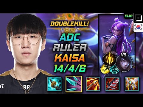 Kai'Sa Adc Build Ruler Navori Quickblades Lethal Tempo - LOL KR Challenger Patch 13.18