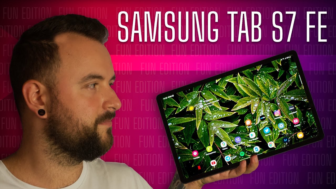 Samsung Galaxy Tab S7 FE 12.4" 4/64GB LTE Pink (SM-T735NLIASEK) video preview