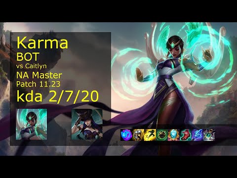 Rank 3 NA Karma: Bot vs Caitlyn