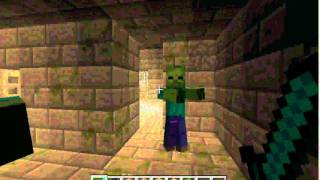 preview picture of video 'Minecraft 1.8 Endermen, Silverfish, Strongholds and a Nether Tunnel!!!'