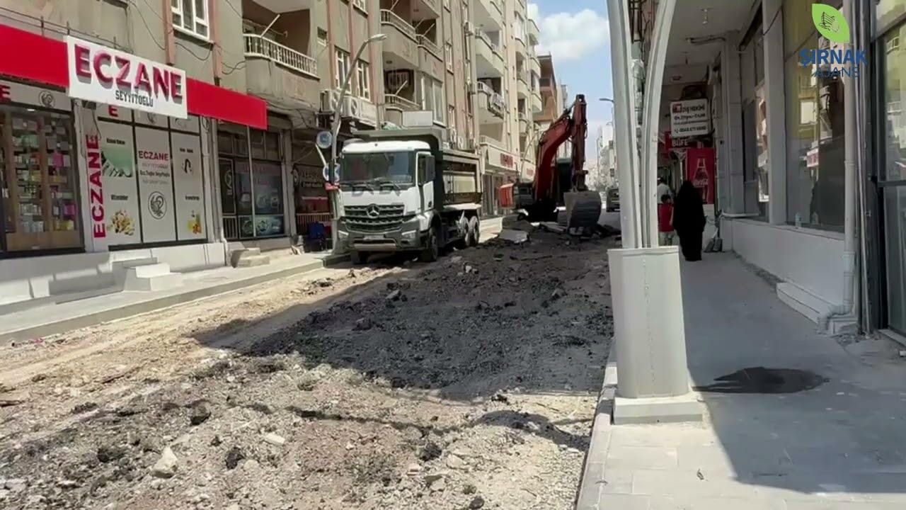 Silopi’nin 3. Caddesi Yine Şantiyeye Döndü