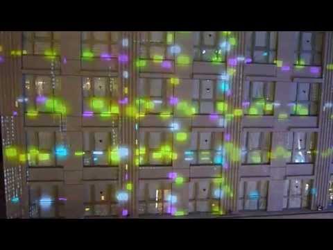 梅田ゆかた祭2014 プロジェクションマッピング in 茶屋町（摂南大学情報処理技術研究部）