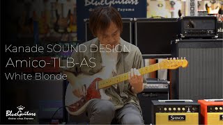 Video thumbnail for Blue Guitars - Kanade SOUND DESIGN / Amico-TLB-AS - White Blonde by Blue Guitars