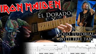 How to play Adrian Smith&#39;s solos #62 El Dorado (with tablatures and backing tracks)