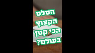 הסלט הקצוץ הכי קטן בעולם?