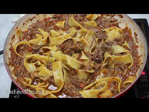 Slow Cooker Red Wine Brisket Ragù