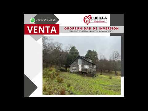 Gran Inversión! VENTA Terreno Forestal/Agrícola/Ganadero 77.35 has._Los Sauces_Región Araucanía