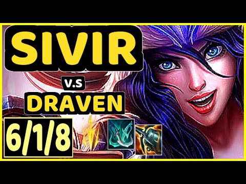FORG1VEN (SIVIR) vs DRAVEN - 6/1/8 KDA BOTTOM ADC GAMEPLAY - EUW Ranked DIAMOND