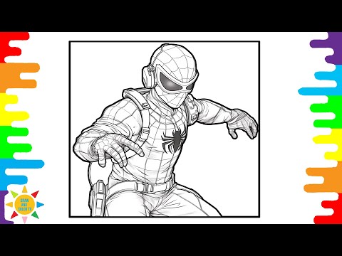 Spider-Man Lost in Virtual Reality Coloring 😏Spiderman Coloring Pages |#spiderman