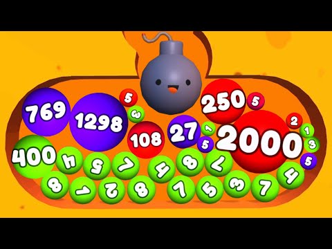 DIGS & BALLS - 2048 Sand Balls (Dig 2048 Games) Asmr Satisfying Math Games Mobile