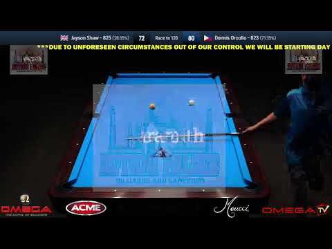 Jayson Shaw VS Dennis Orcollo