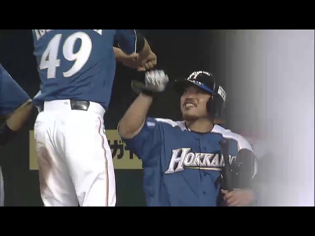 7回表 ファイターズ小谷野が連日のタイムリー!! 頼れるベテランの一打でファイターズが逆転!! 2014/7/2 L-F