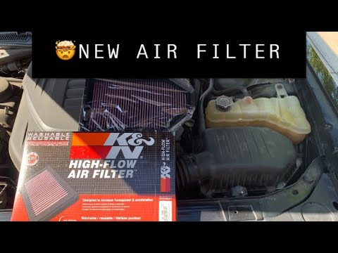 NEW K&N air filter and cabin air filter on my Dodge Challenger SXT +