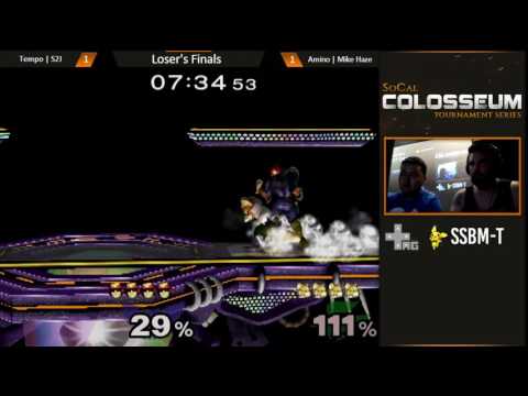 SC2 - Losers Finals - Amino Mike Haze (Fox) vs Tempo S2J (Falcon) - Super Smash Bros. Melee