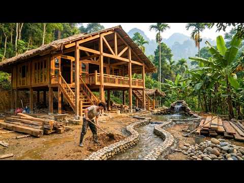 Building A Modern Wooden House In The Forest To Replace The Old House, Renovate The Chicken Coop