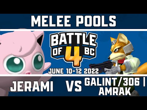 Jerami vs Galint/306 | Amrak - Melee Singles Pools - Battle of BC 4