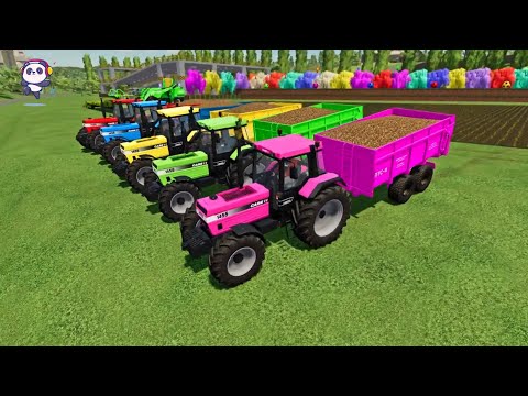 TRANSPORTING FIAT MINI, SHEEP ANIMALS & MINI COOPER WITH ISUZU TRUCKS - Farming Simulator 22