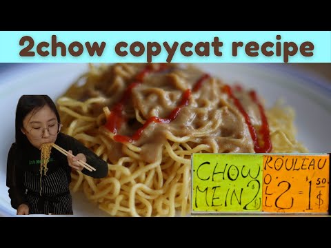 Peanut Butter Noodles | 2 Dollar Chow Mein Copycat Recipe | Montreal Streetfood