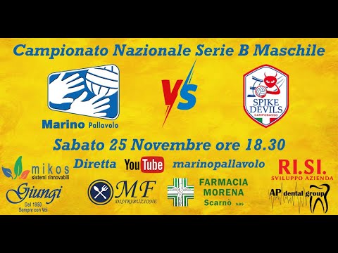 Serie B Maschile: MARINO BULLS  -  Energy Time Spike Campobasso