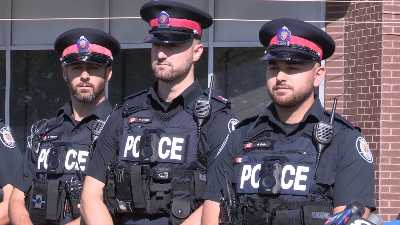 Media launch of body-worn camera program at 23 Division