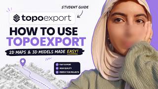 Architecture students create 2D&3D maps for free! with TOPOEXPORT