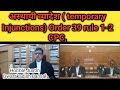 अस्थायी व्यादेश ( temporary Injunctions) Order 39 rule 1-2 CPC कैसे प्राप