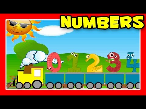 NUMBERS TRAIN - Numbers Song For Children with Even & Odd Numbers Train