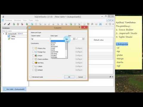 3 JavaFX FXML- Membuat Database Menggunakan SQLite (Create Database with SQLite)