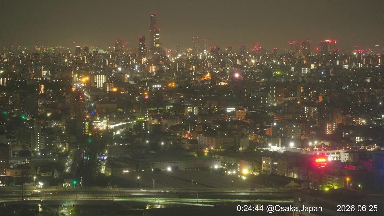 Live webcam view of Abeno Harukas Osaka Panorama