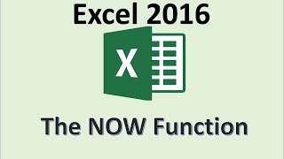 Excel 2016 - NOW Function - How To Add Current Date Formula in MS Office - Today Functions Formulas