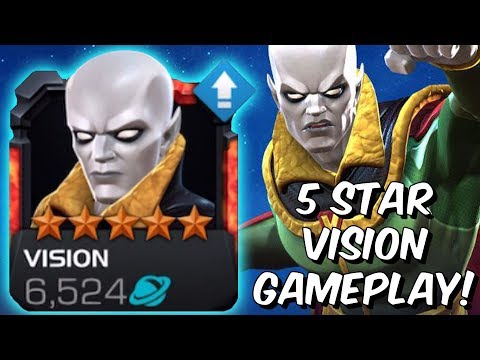 5 Star Vision (Aarkus) Rank Up & Gameplay! - Marvel Contest of Champions