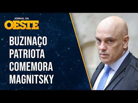 Buzinaço em tradicional avenida de SP anuncia aplicação da Magnitsky contra Moraes