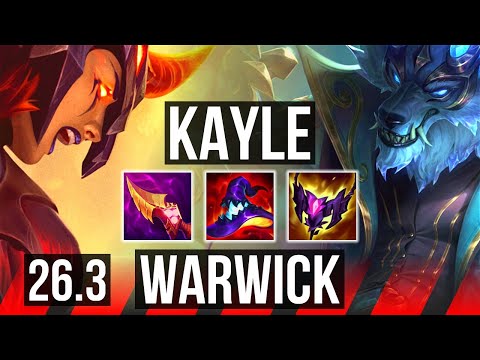 KAYLE vs WARWICK (TOP) | EUW Grandmaster | 26.3